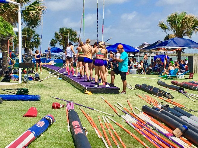 Pole Vaulting in Port Aransas
