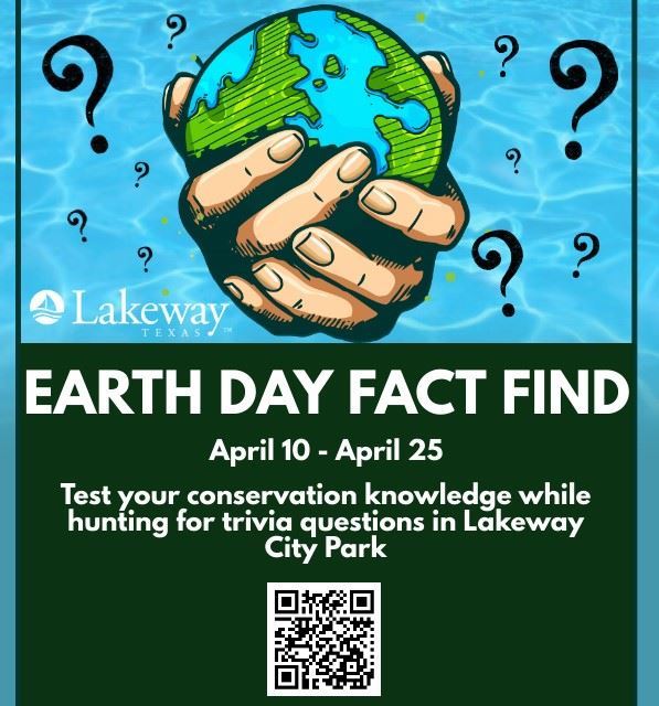 Poster showing Earth Day Fact Find