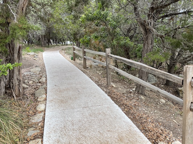 Photo of a concrete path