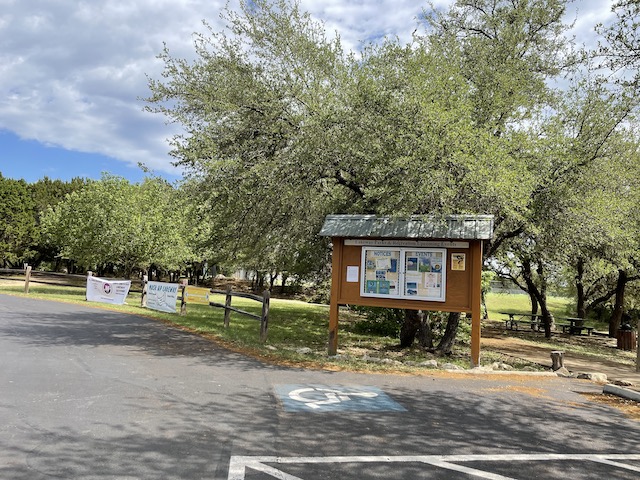 Photo of an information sign