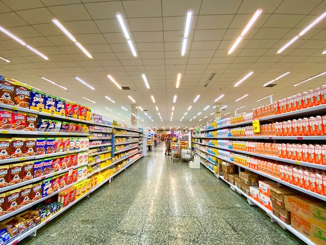 Photo of a store aisle